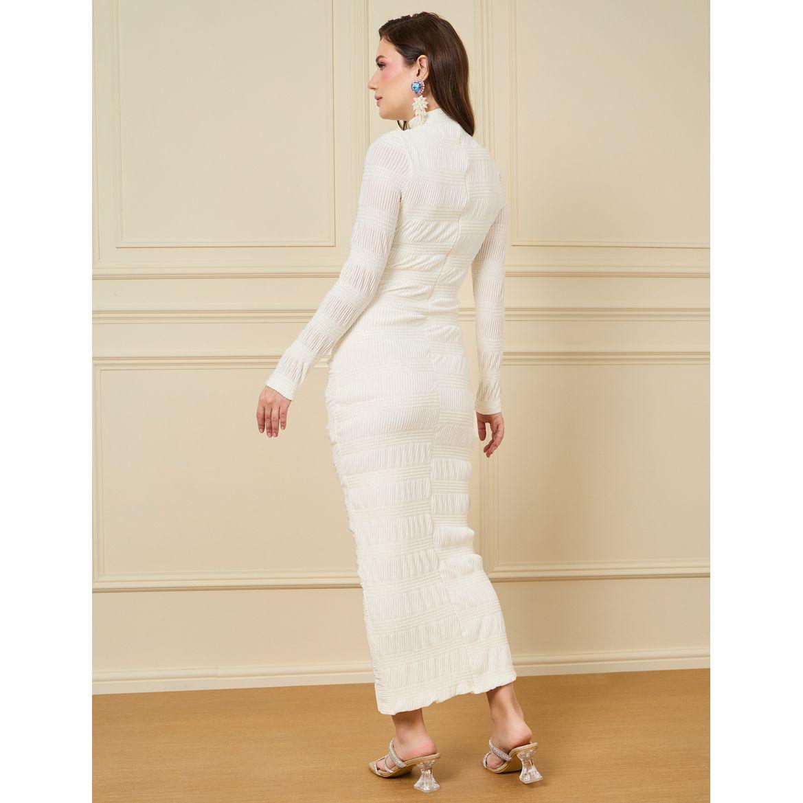 Styli Textured High Neck Bodycon Maxi Dress-women-clothing-dresses-image-4