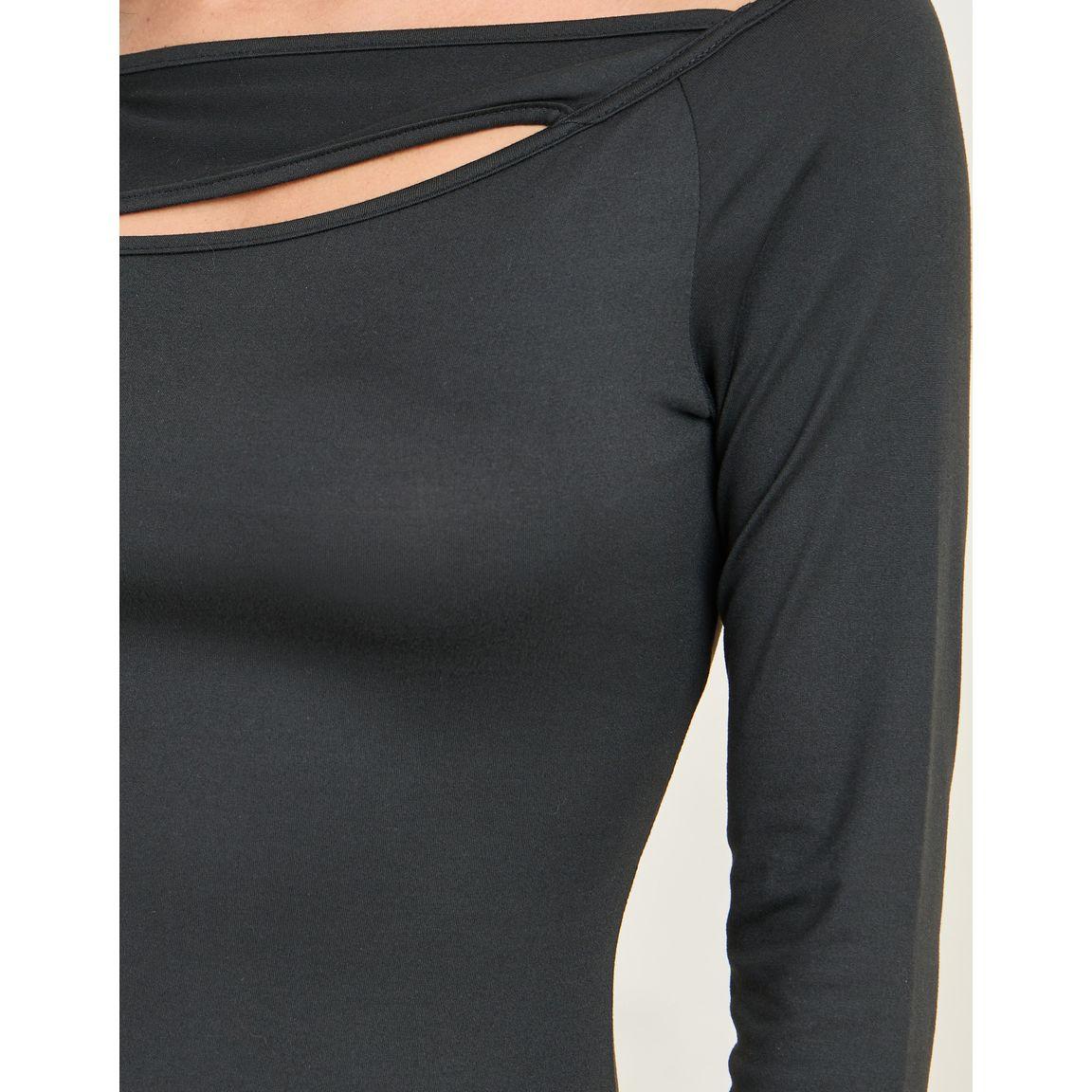 Styli Cut Out Neck Detail Bodycon Maxi Dress-women-clothing-dresses-image-3