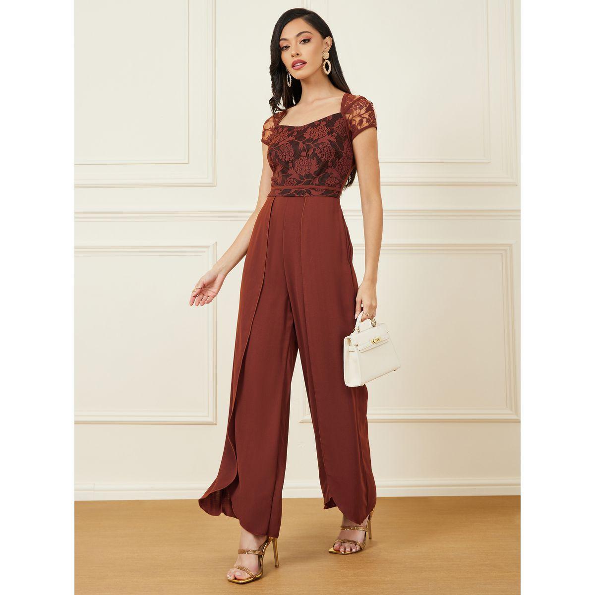 Styli Lace Insert Wide Leg Jumpsuit-women-clothing-jumpsuits-image-1
