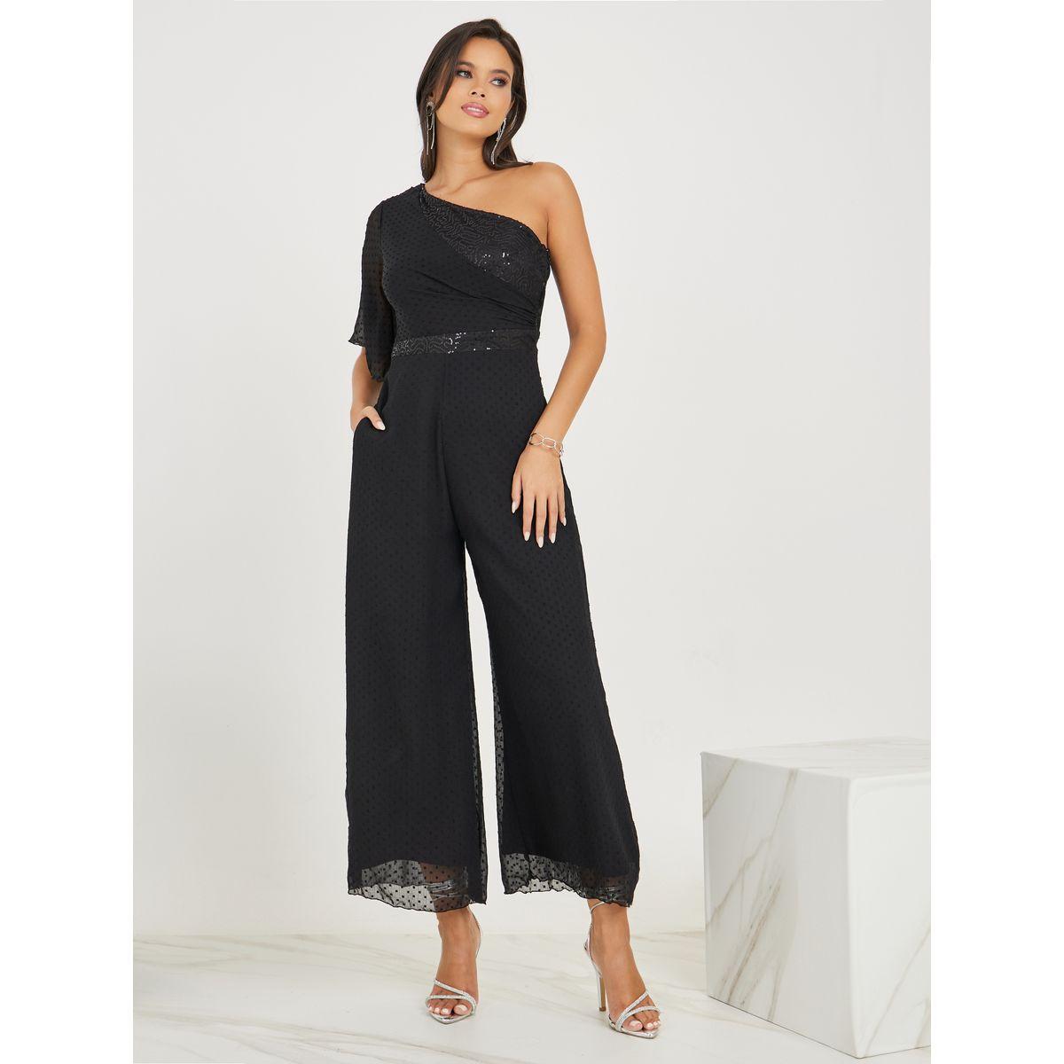 Styli Wide Leg One Shoulder Sequined Jumpsuit-women-clothing-jumpsuits-image-1
