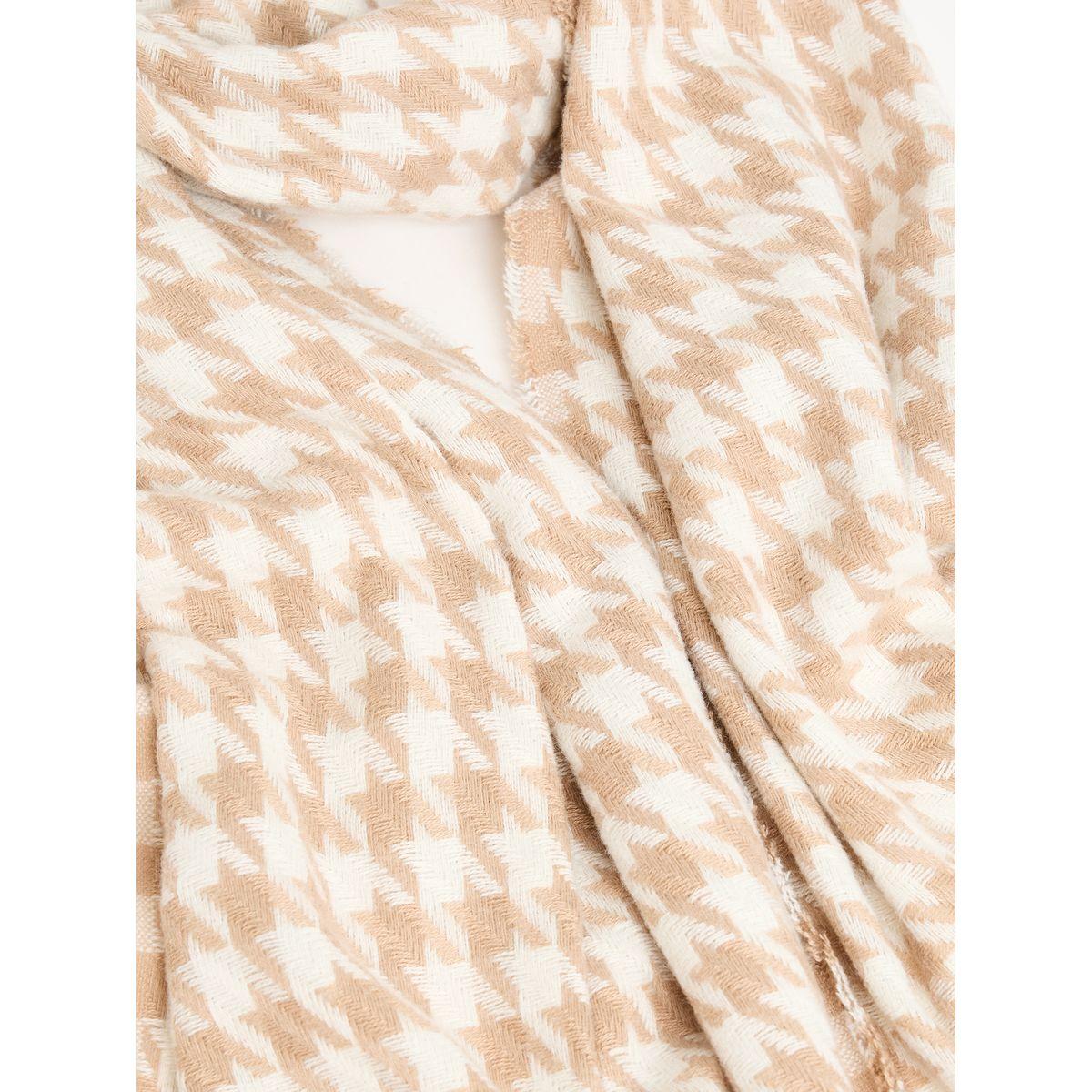 Styli Houndstooth Pattern Shawl Scarf-women-winterwear-scarves-image-2