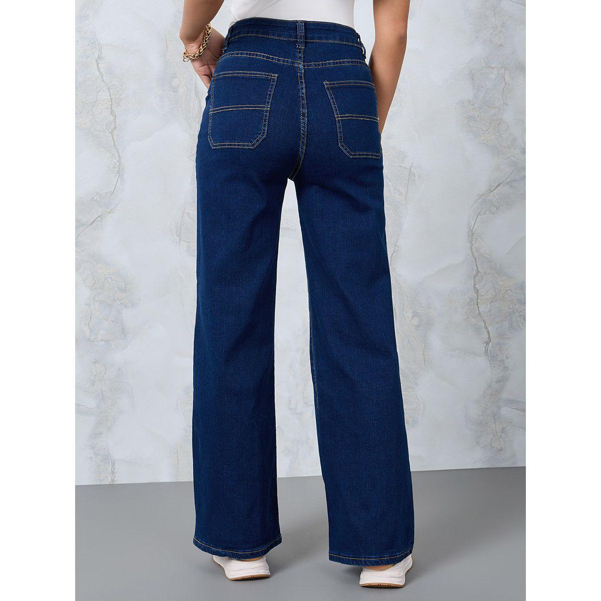 Styli Mid Rise Wide Leg Jeans with Pockets-women-clothing-bottoms-jeans-image-4
