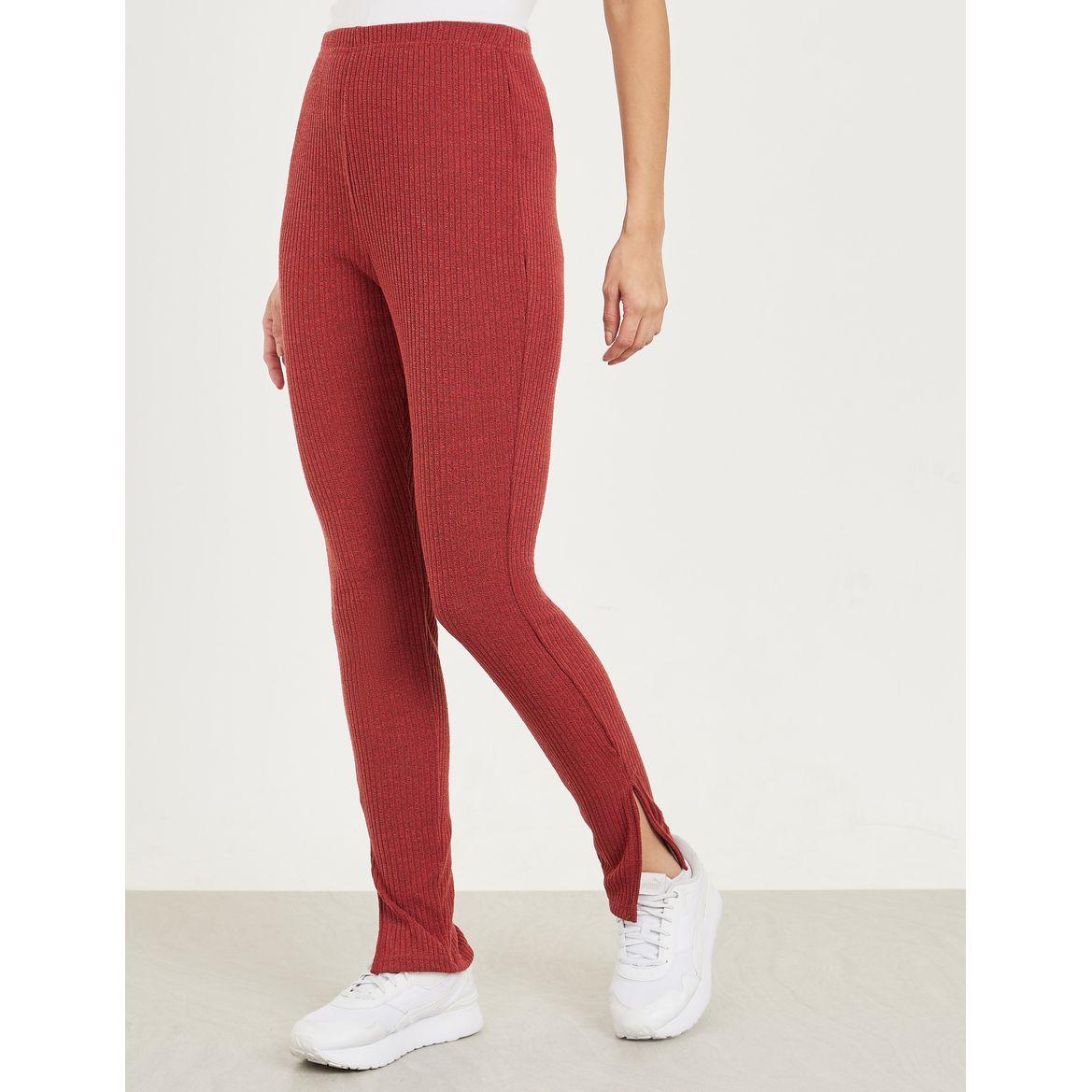 ليقنز مضلع مع شق جانبي-women-clothing-bottoms-leggings-image-1