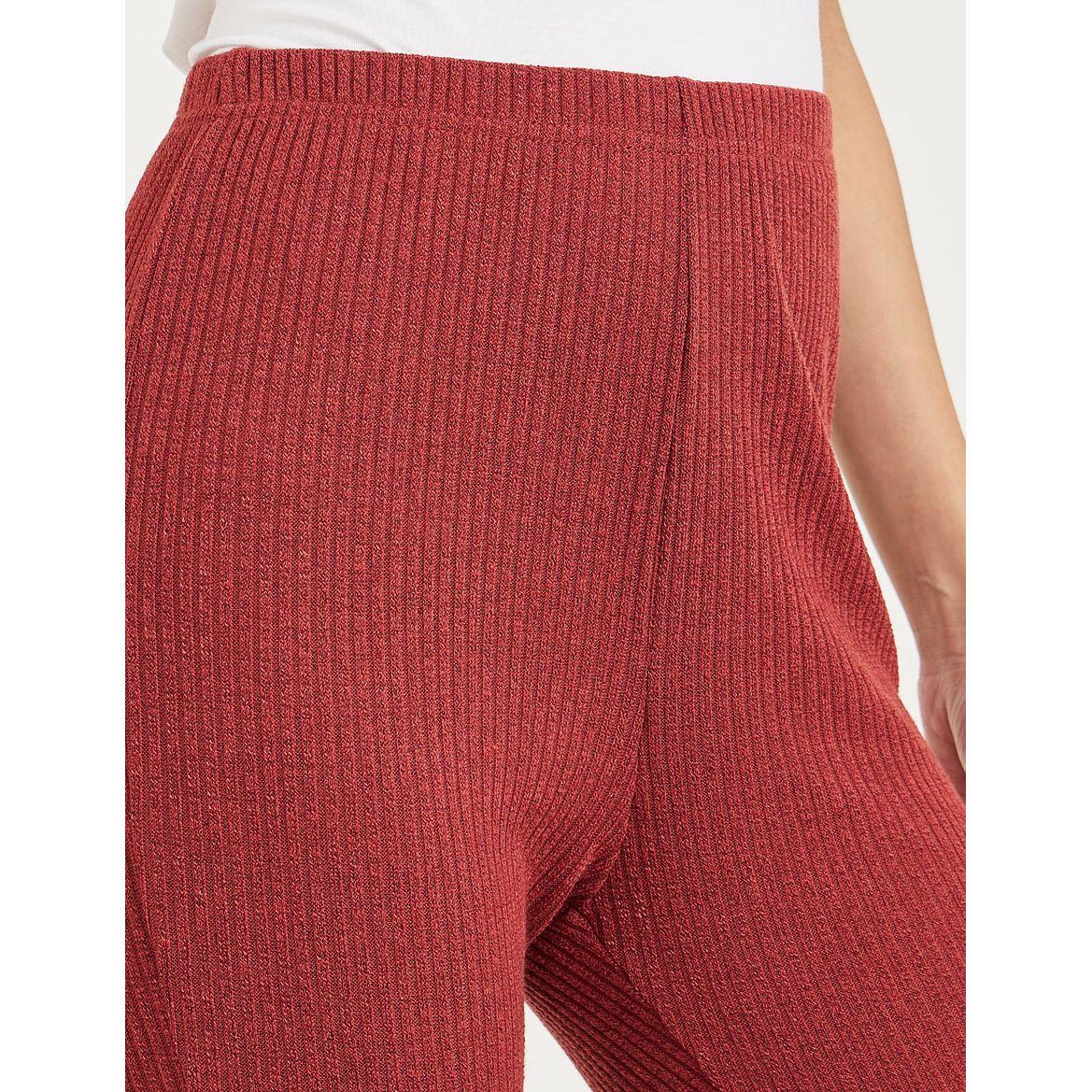 Styli Ribbed Leggings with Side Slit-women-clothing-bottoms-leggings-image-3