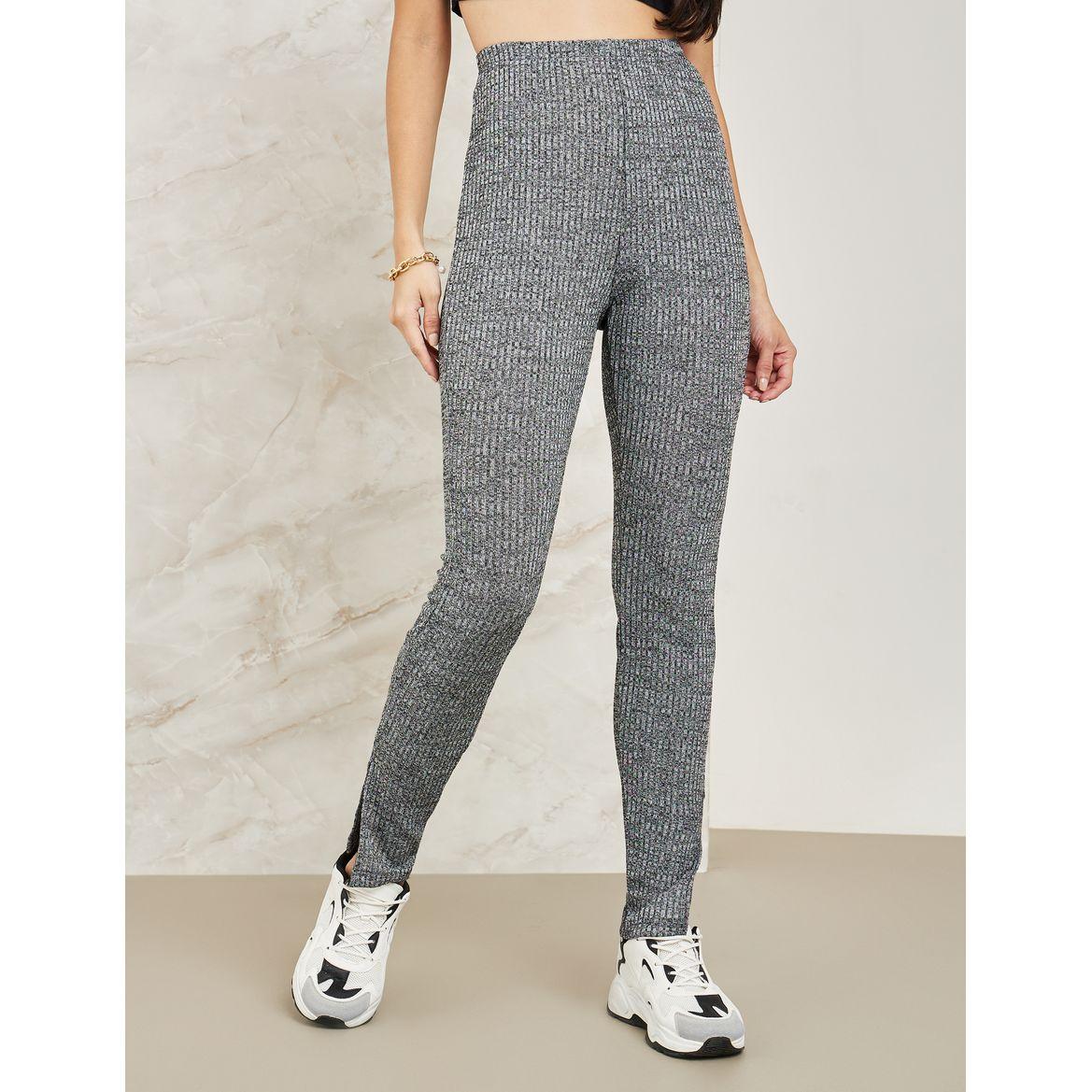 ليقنز مضلع بشق جانبي-women-clothing-bottoms-leggings-image-1