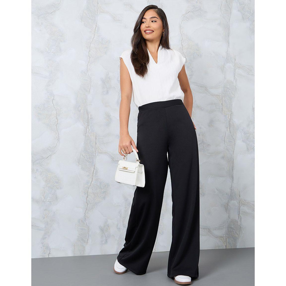 Styli High Rise Wide Leg Pants-women-clothing-bottoms-trousers-image-1