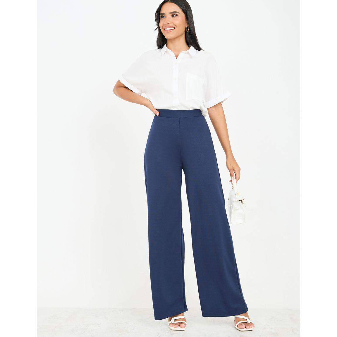 Styli High Rise Wide Leg Pants-women-clothing-bottoms-trousers-image-2