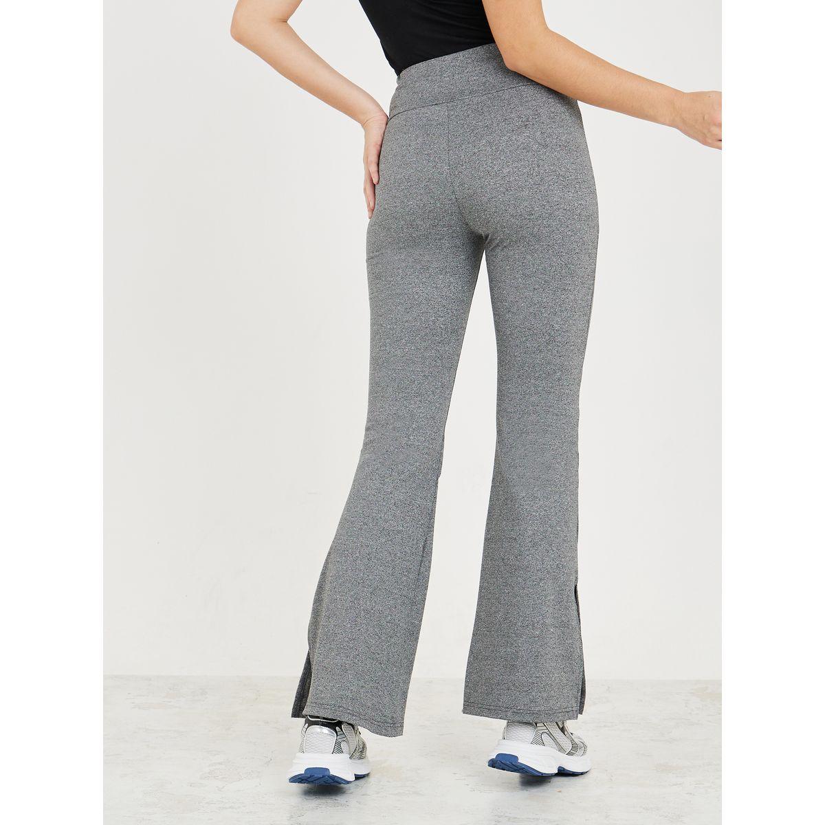 Styli Fit and Flare Leggings with Side Slit-women-clothing-bottoms-leggings-image-5
