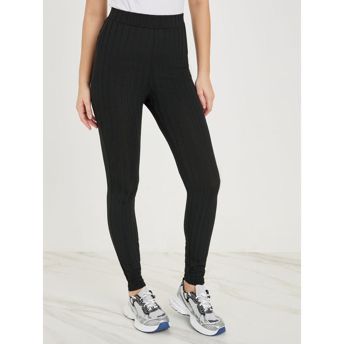 Styli Textured Ribbed Leggings-women-clothing-bottoms-leggings-image-1