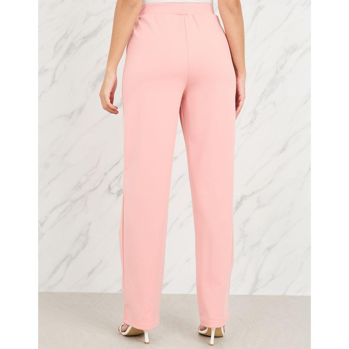 Styli Straight Fit Solid Ponte Tregging-women-clothing-bottoms-leggings-image-4