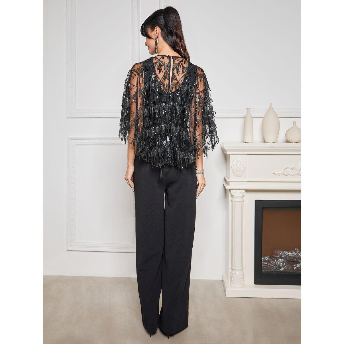 جمبسوت بأرجل واسعة مع بلوزة كيب-women-clothing-jumpsuits-image-6
