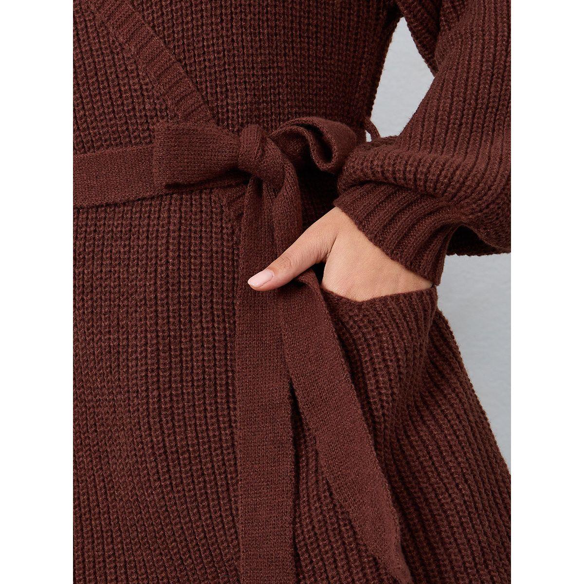 فستان ميدي بحزام خصر-women-clothing-dresses-image-3