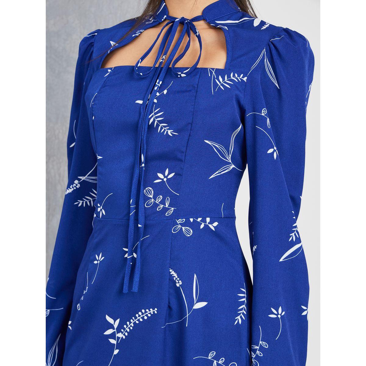 فستان ميدي مطبع بزهور-women-clothing-dresses-image-3