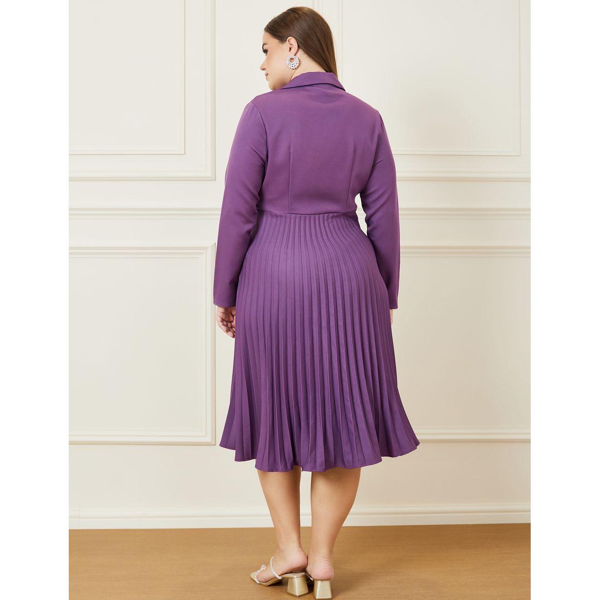 Styli Plus Long Sleeve Blazer Midi Dress-women-clothing-dresses-image-5