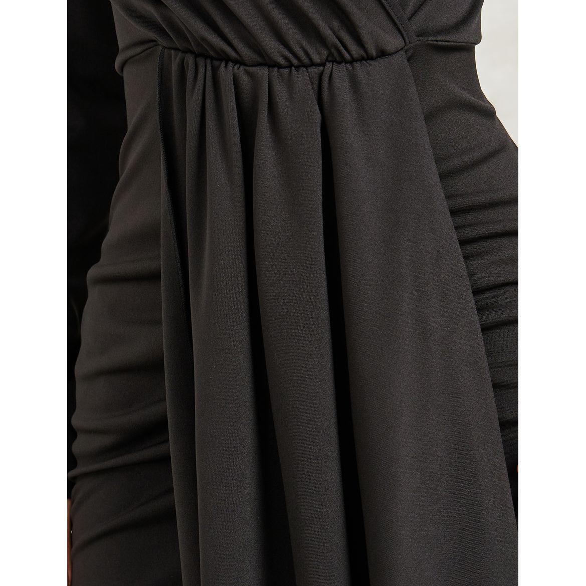 Styli Gathered Detail Drape Sheath Maxi Dress-women-clothing-dresses-image-3