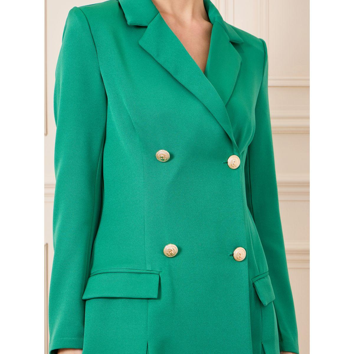 Styli Double Breasted Notch Lapel Blazer Mini Dress-women-clothing-dresses-image-3