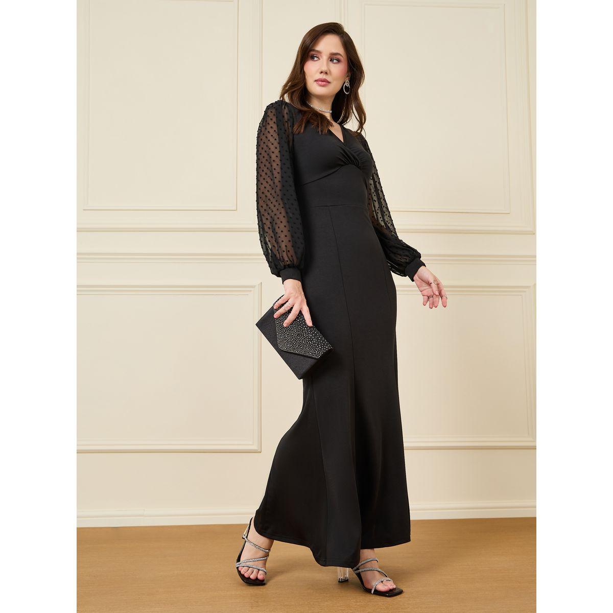 فستان طويل بأكمام منفوخة-women-clothing-dresses-image-1