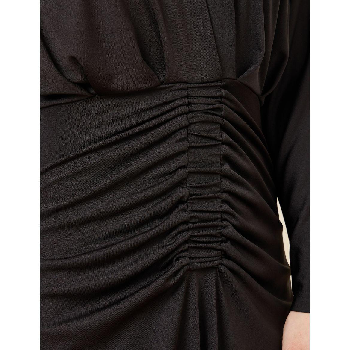 Styli Gathered V Neck Maxi Dress-women-clothing-dresses-image-3