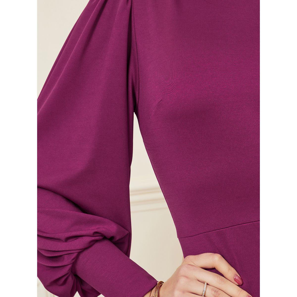فستان ميدي بياقة عالية-women-clothing-dresses-image-3