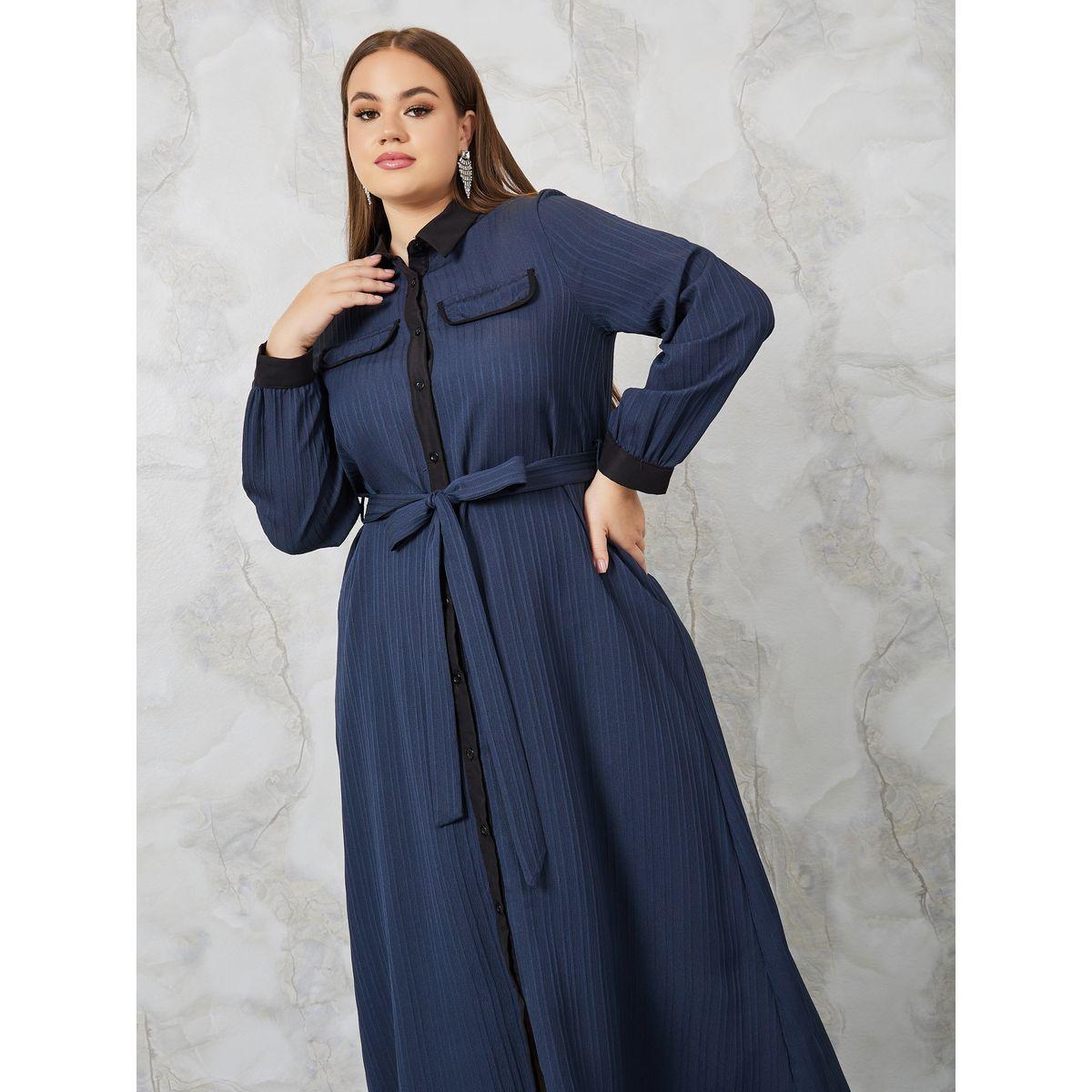 فستان طويل مع حزام خصر-women-clothing-dresses-image-2