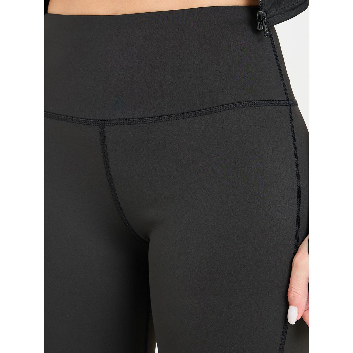 Styli Active Multi Panel Thumbhole Detail Zip Up Crop Jacket & Flared Leggings Set-sports-women-clothing-trackpantsandtracksuits-image-4