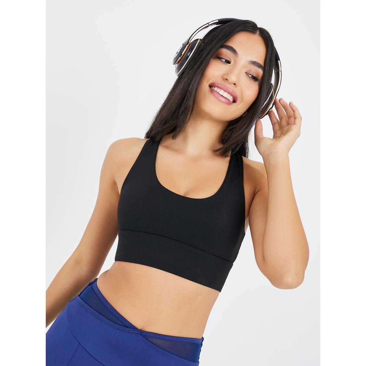 Styli Active Multi Back Straps Hook & Eye Firm Support Sports Bra-women-clothing-sportswearandactivewear-sportsbras-image-1
