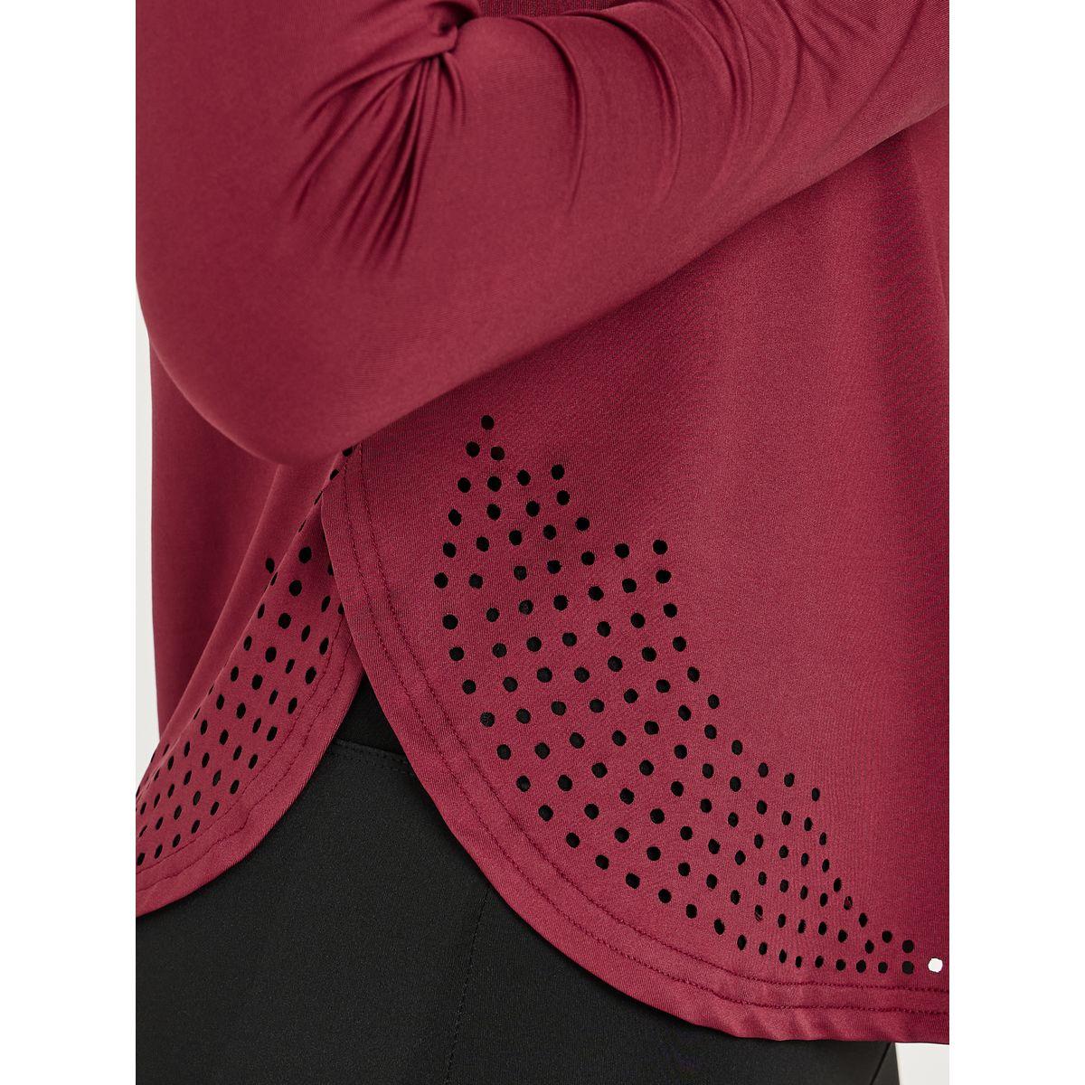 Styli Active Lasercut Detail Curved Hem Long Sleeve Top-women-clothing-sportswearandactivewear-tshirtsandvests-image-3