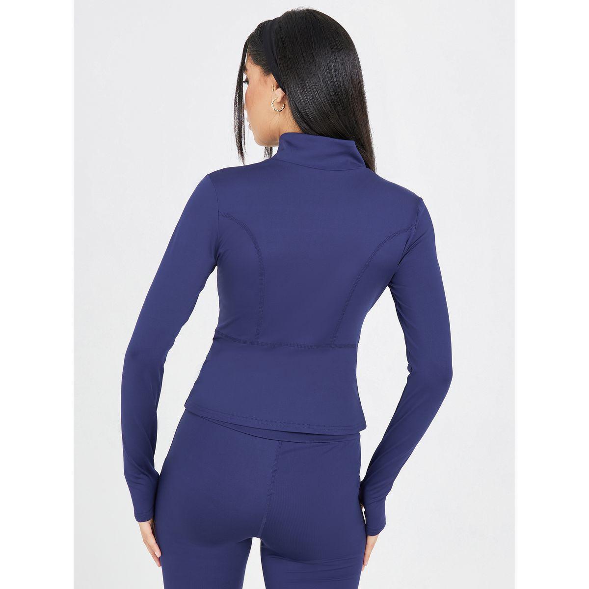 Styli Active Dual Contour Stitch Thumbhole Detail Zip-Up Jacket-sports-women-clothing-coatsandjackets-jackets-image-5