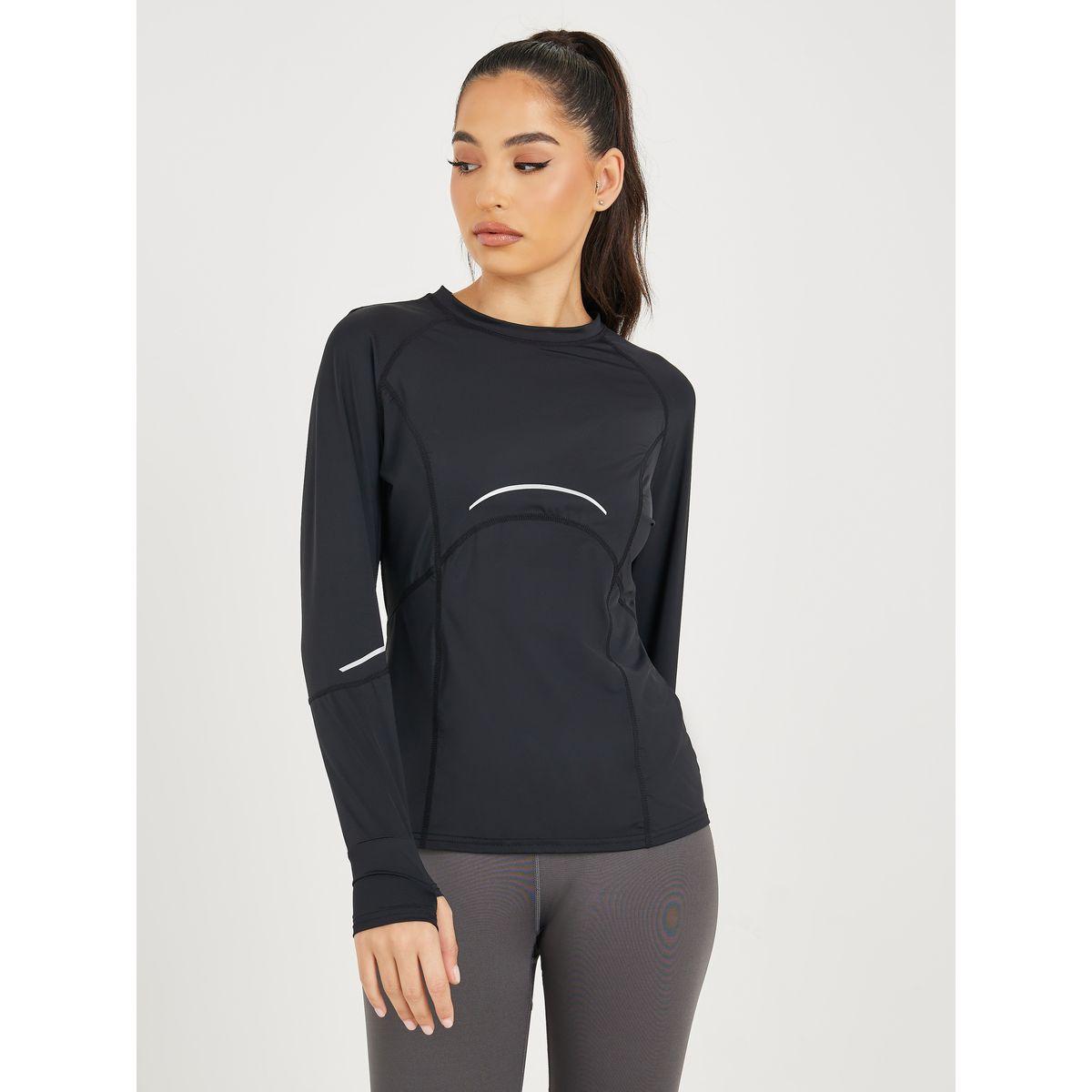 بلوزة رياضية بشريط عاكس-women-clothing-sportswearandactivewear-tshirtsandvests-image-1