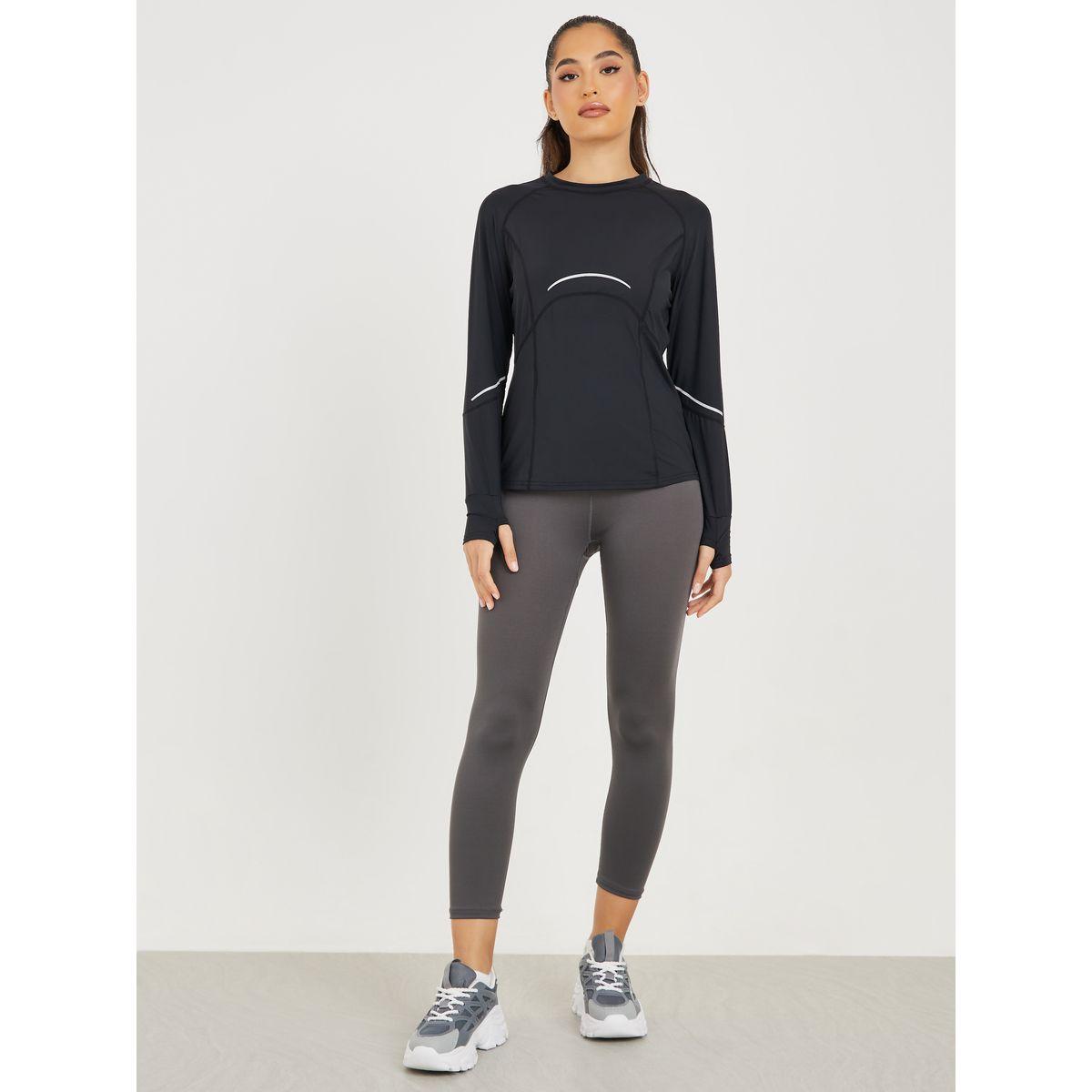 بلوزة رياضية بشريط عاكس-women-clothing-sportswearandactivewear-tshirtsandvests-image-2