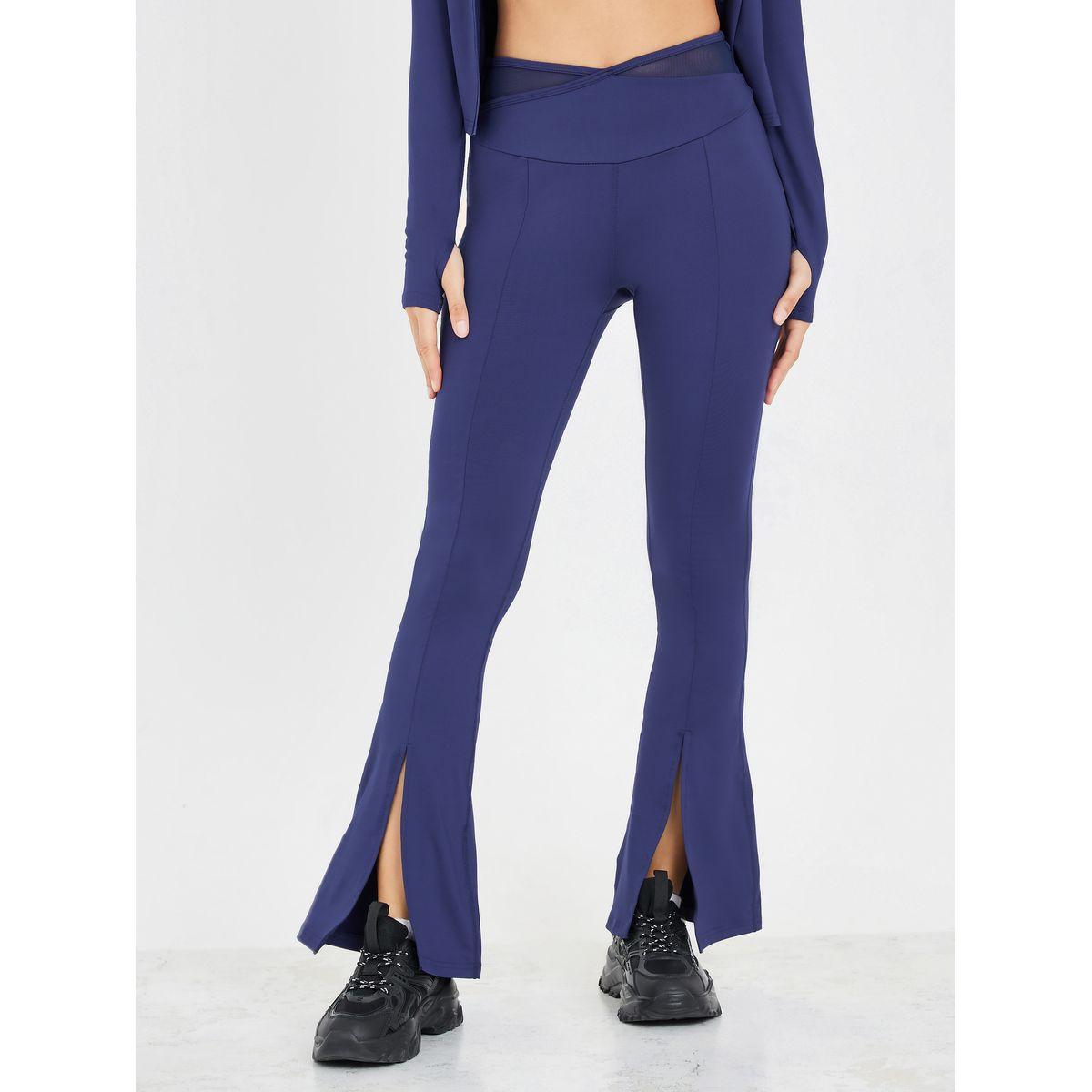 ليقنز بتفاصيل شبكية وشق امامي-women-clothing-sportswearandactivewear-bottoms-image-2