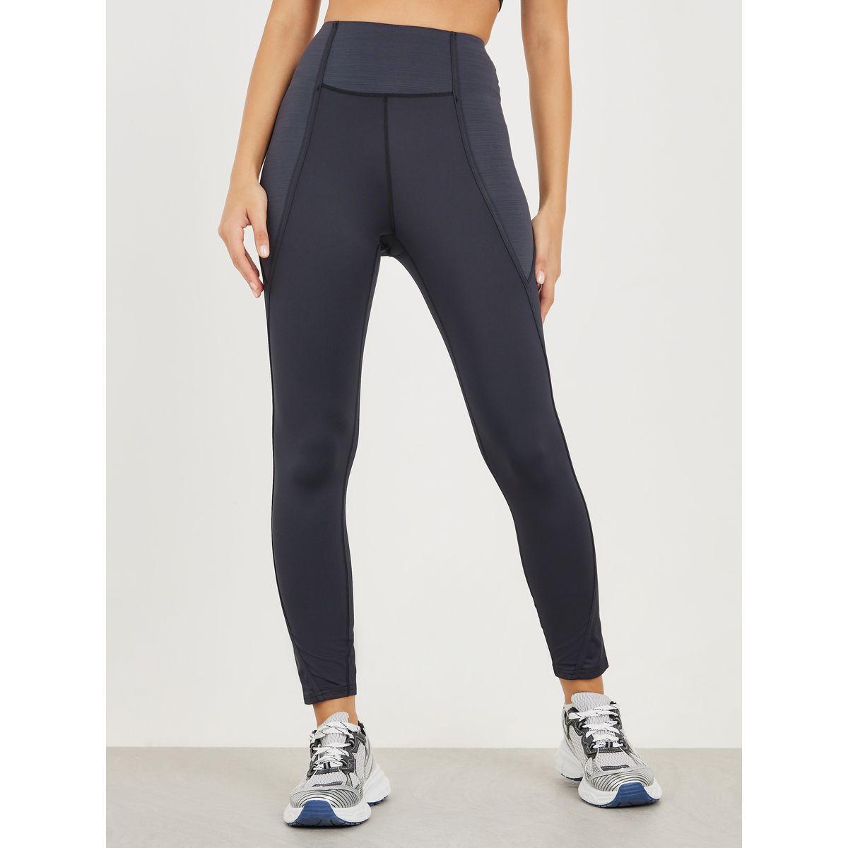 Styli Active Thick Seam Detail Textured Panels Leggings-women-clothing-sportswearandactivewear-bottoms-image-1