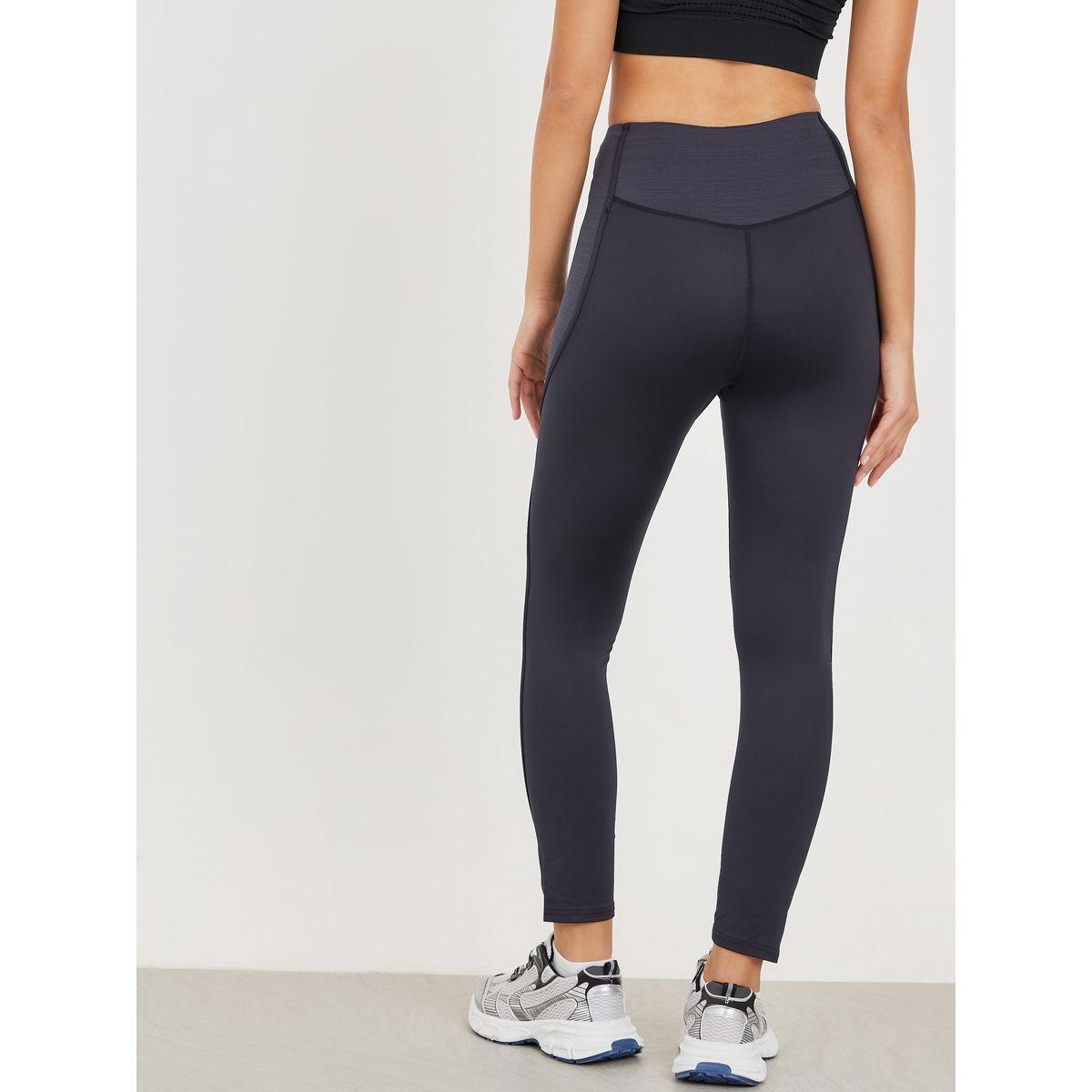Styli Active Thick Seam Detail Textured Panels Leggings-women-clothing-sportswearandactivewear-bottoms-image-4