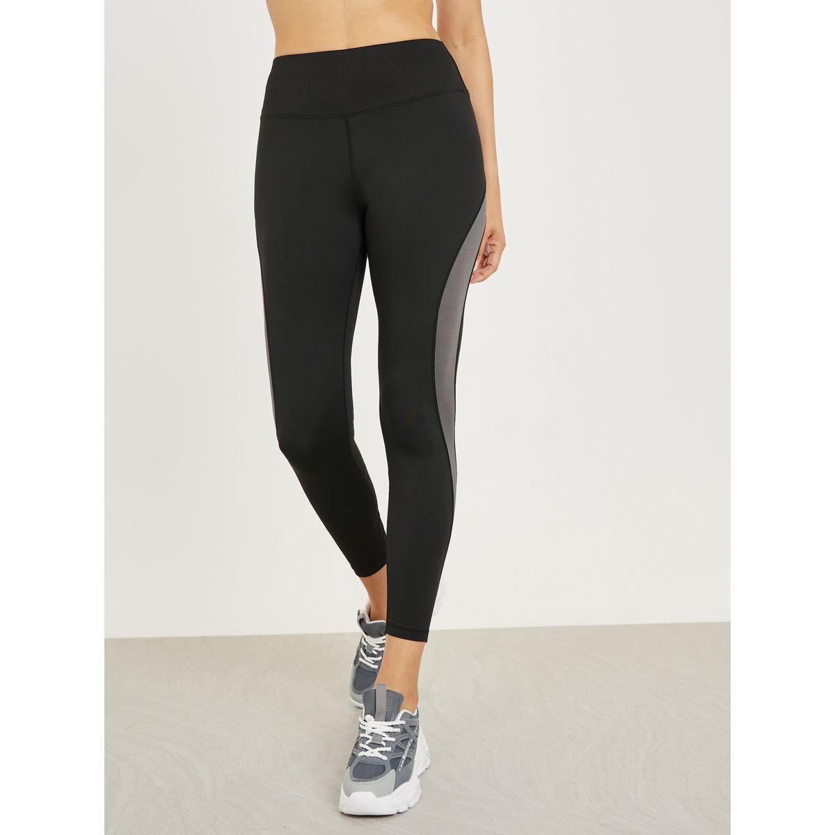 Styli Active Side Stripe Colorblock Calf Mesh Insert 7/8 Leggings-women-clothing-sportswearandactivewear-bottoms-image-1
