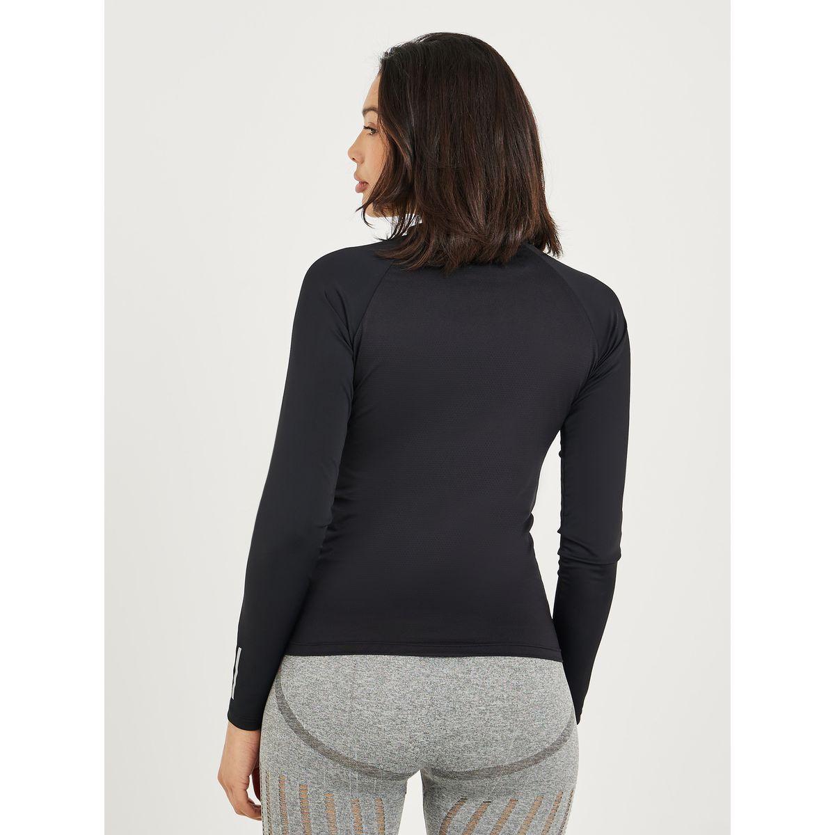 Styli Active Textured Back Detail Reflective Stripe Top-women-clothing-sportswearandactivewear-tshirtsandvests-image-5
