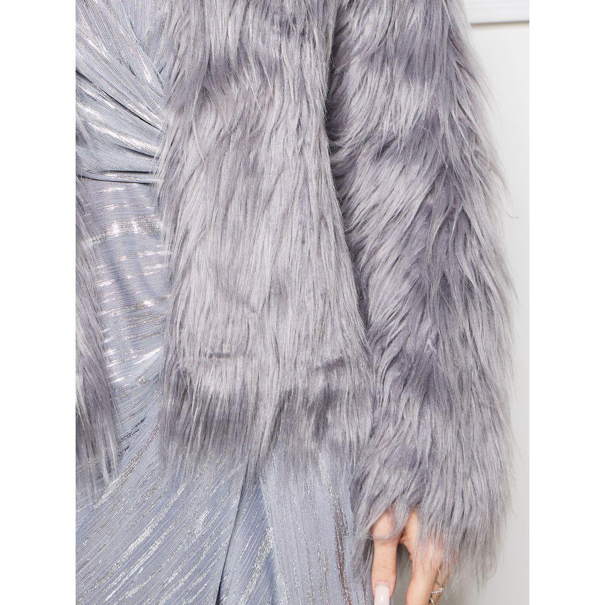 Styli Limited Faux Fur Long Sleeve Coat-women-winterwear-coatsandjackets-jackets-image-4