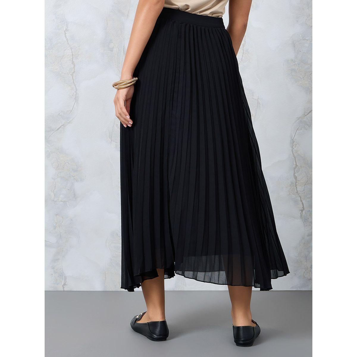 Styli Pleated A-Line Midi Skirt-women-clothing-bottoms-skirts-image-4