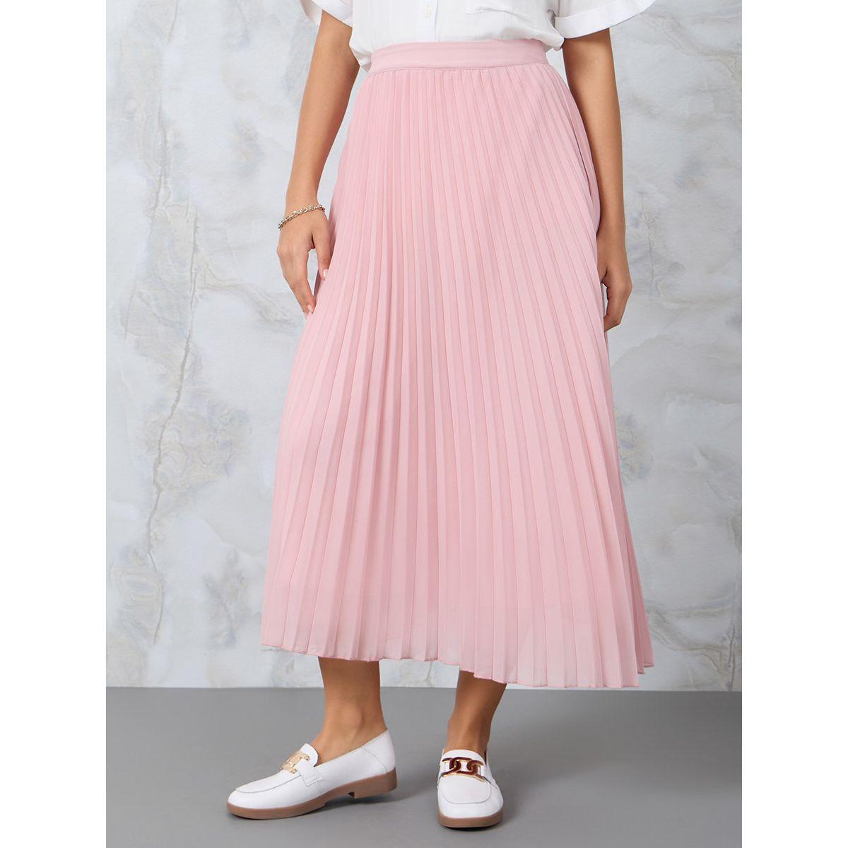 تنورة ميدي مزينة بكسرات-women-clothing-bottoms-skirts-image-2