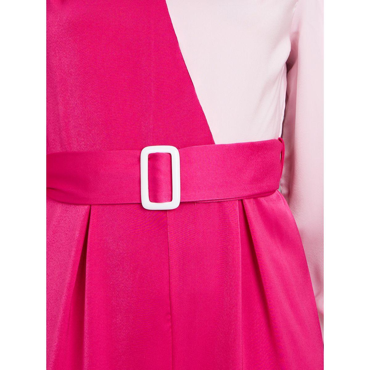 Styli Satin Colorblock Belted Wide Leg Jumpsuit-women-clothing-jumpsuits-image-3