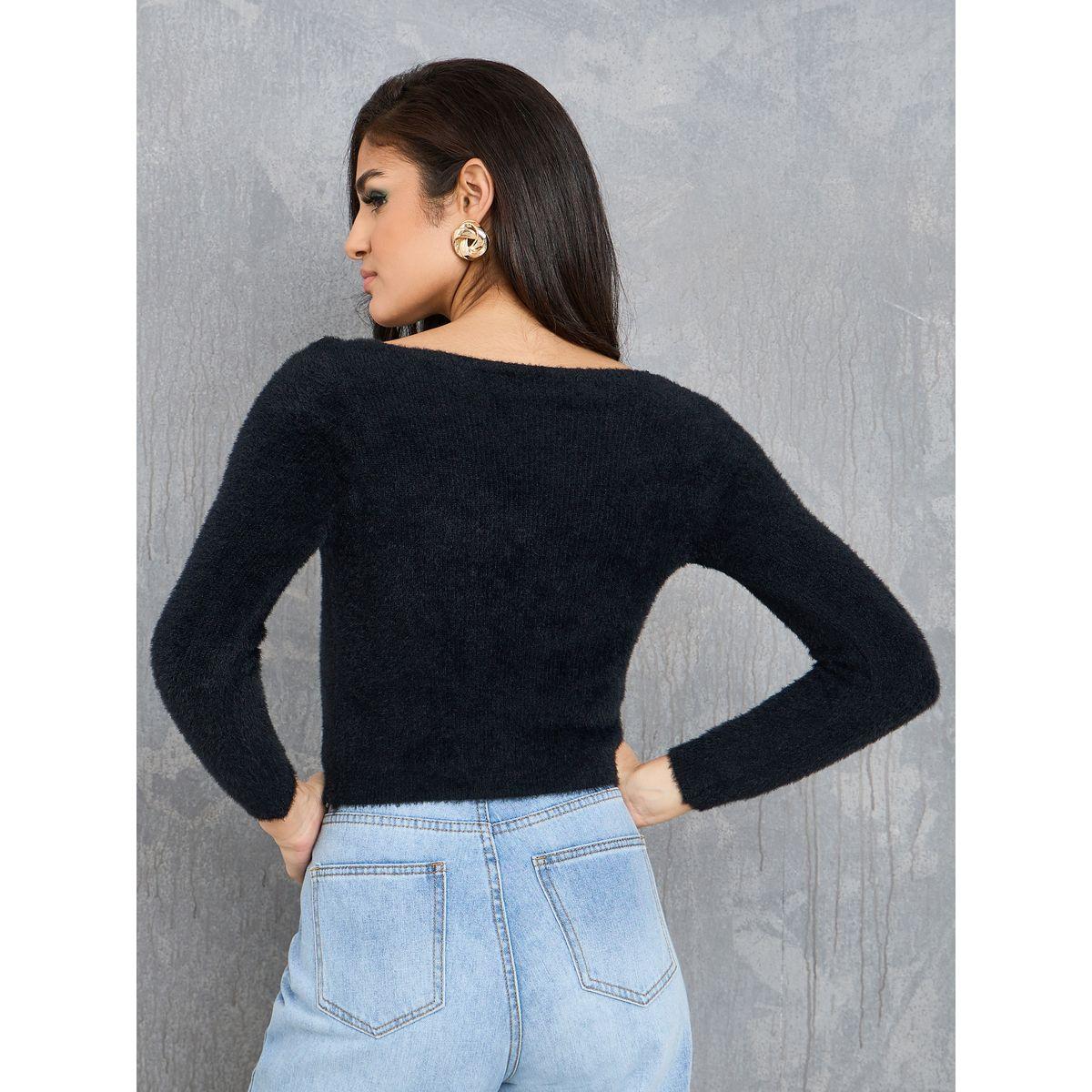 بلوزة قصيرة مزينة بفرو صناعي-women-clothing-shirtsandblouses-blouses-image-4