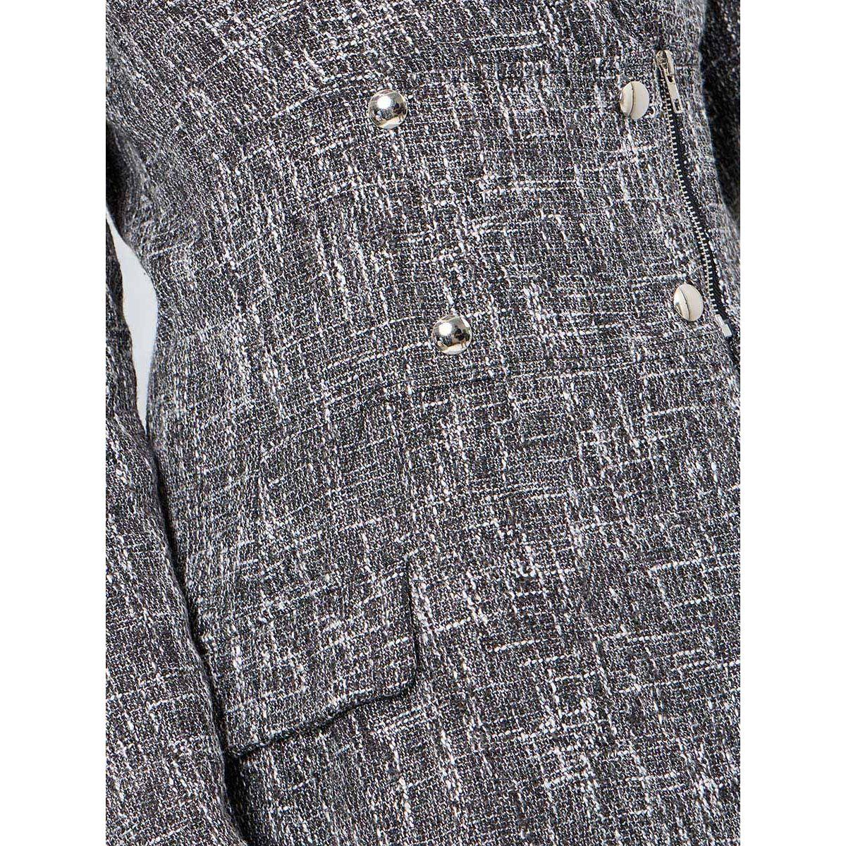 Styli Tweed Blazer Knee Length Dress with Zip Detail-women-clothing-dresses-image-3