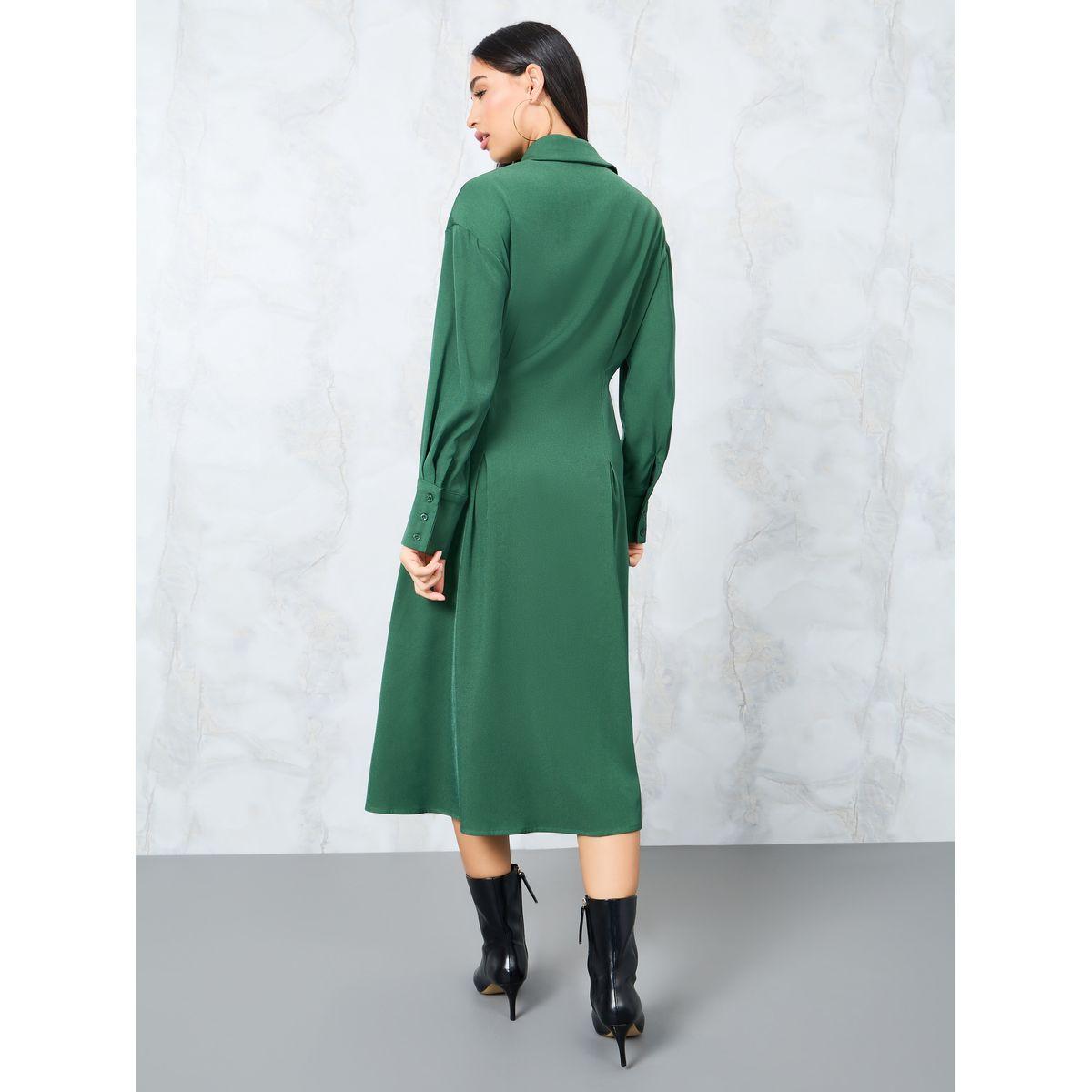 فستان ميدي بأزرار غلق مخفية-women-clothing-dresses-image-4