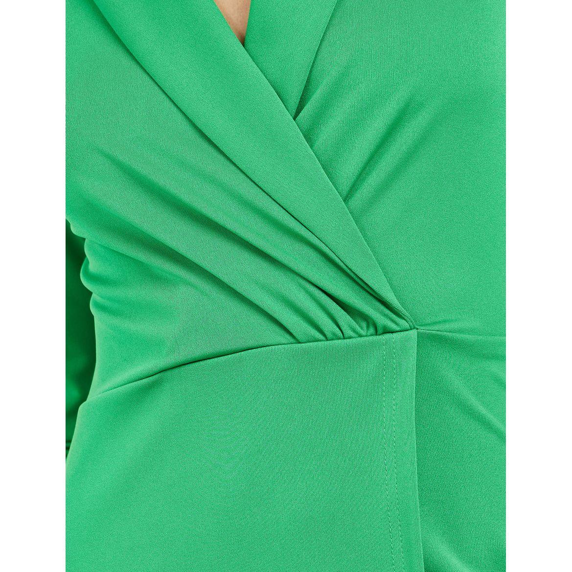 Styli Solid Wrap Front A-Line Midi Dress-women-clothing-dresses-image-3
