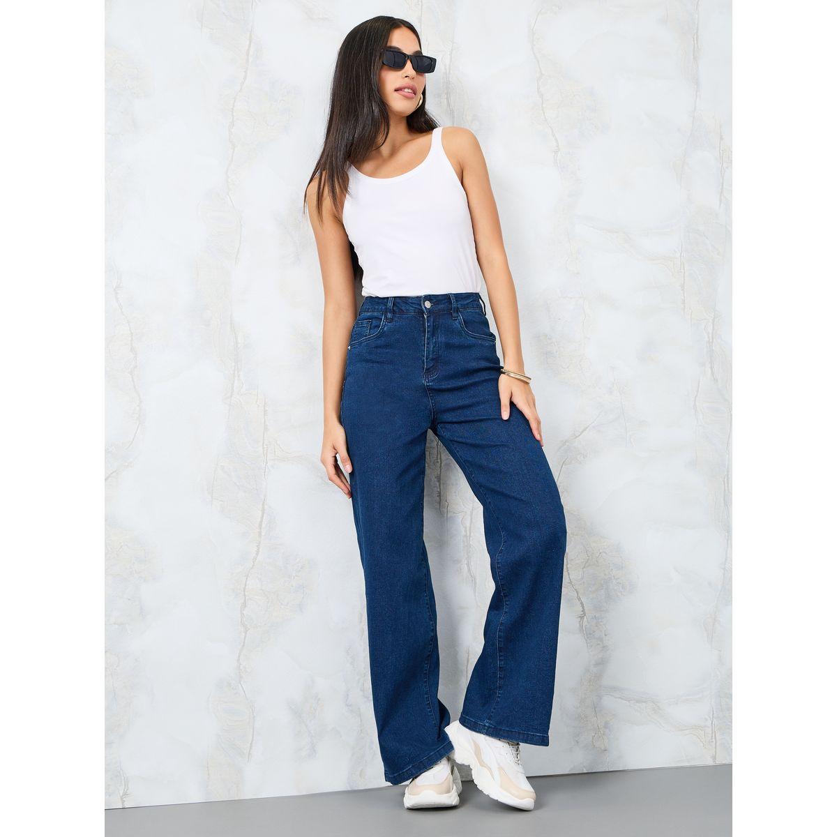 Styli High Rise Wide Leg Jeans with Belt Loops-women-clothing-bottoms-jeans-image-2