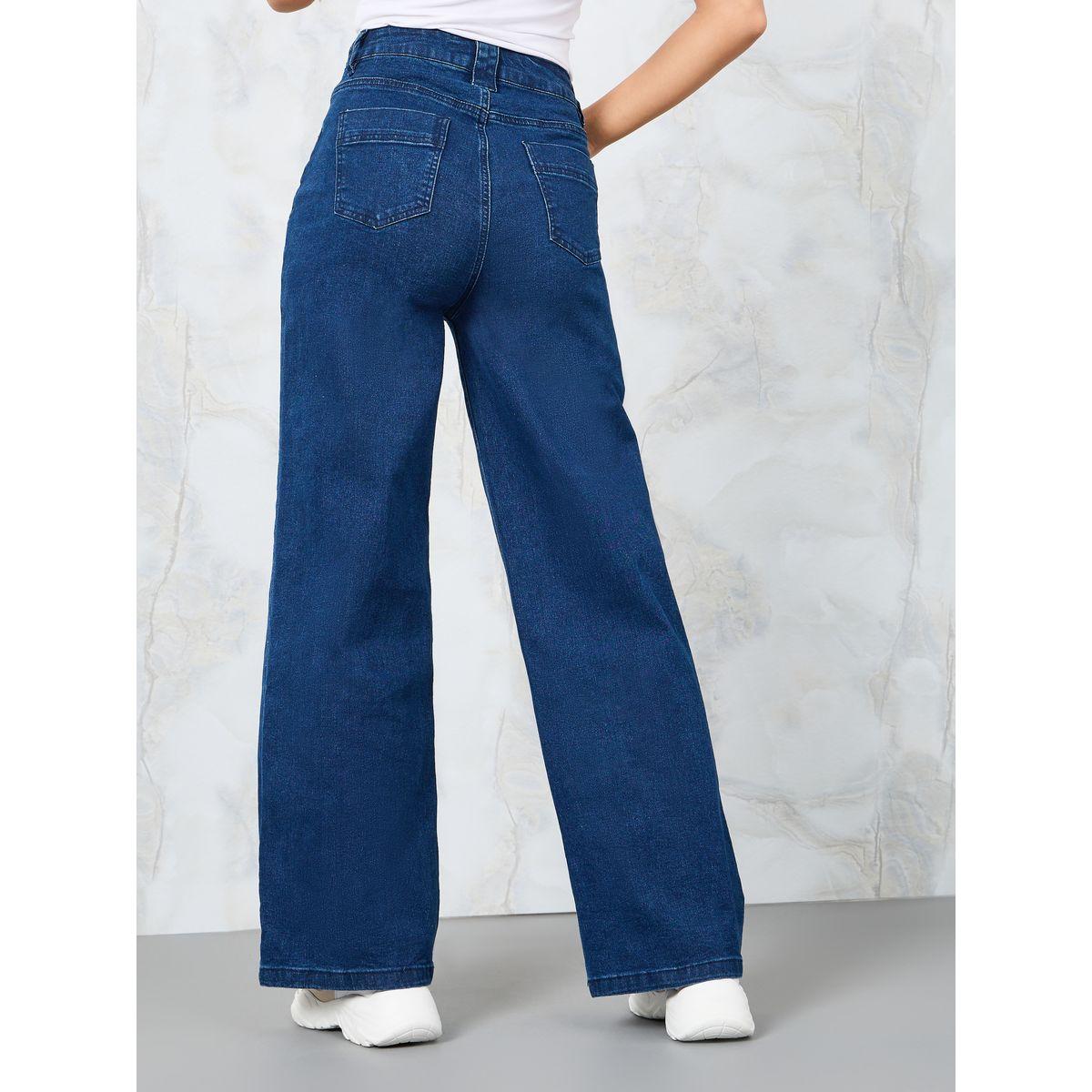 جينز بأرجل واسعة وفتحات حزام-women-clothing-bottoms-jeans-image-4