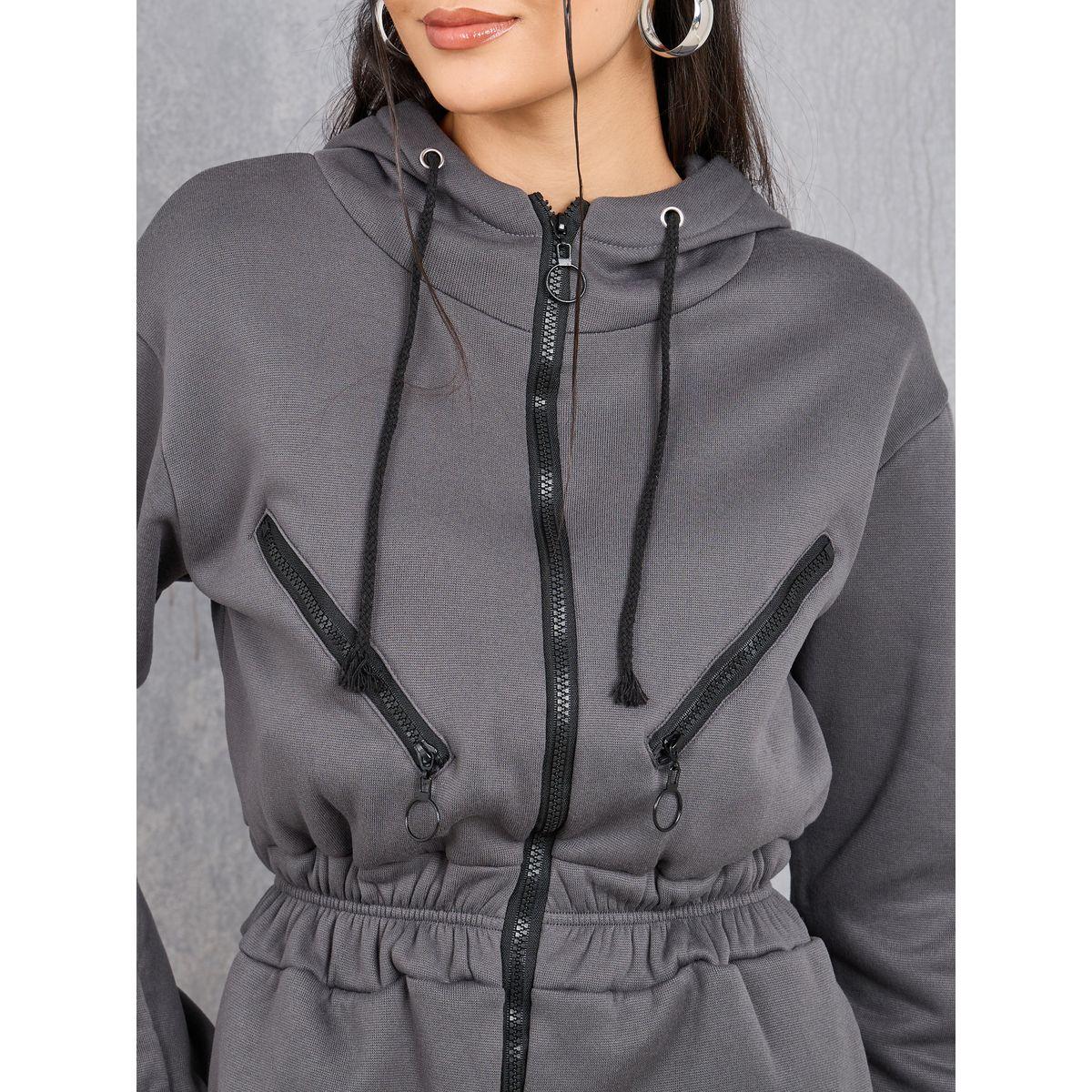 Styli Solid Zipper Detail Hooded Jumpsuit-women-clothing-jumpsuits-image-4
