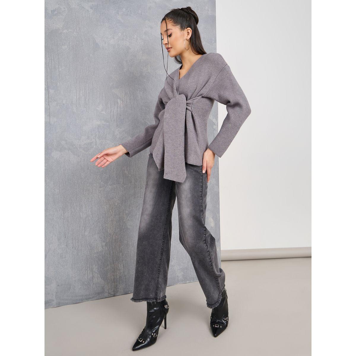 كارديجان محبوك بنمط لف-women-winterwear-cardigansandjumpers-cardigans-image-2