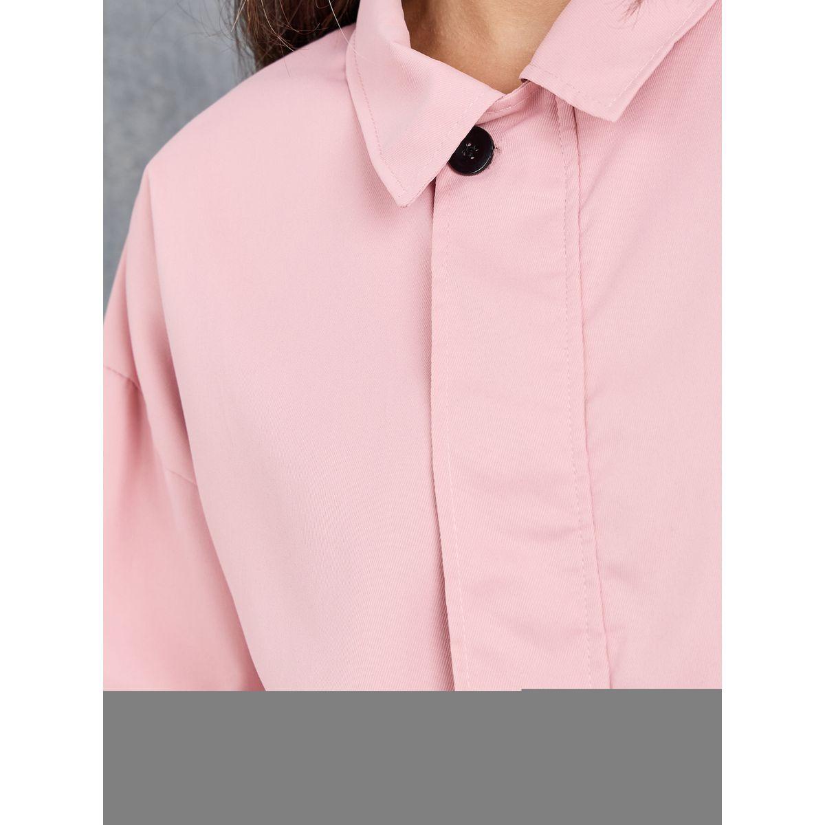 Styli Solid Regular Fit Lightweight Jacket-women-winterwear-coatsandjackets-jackets-image-4