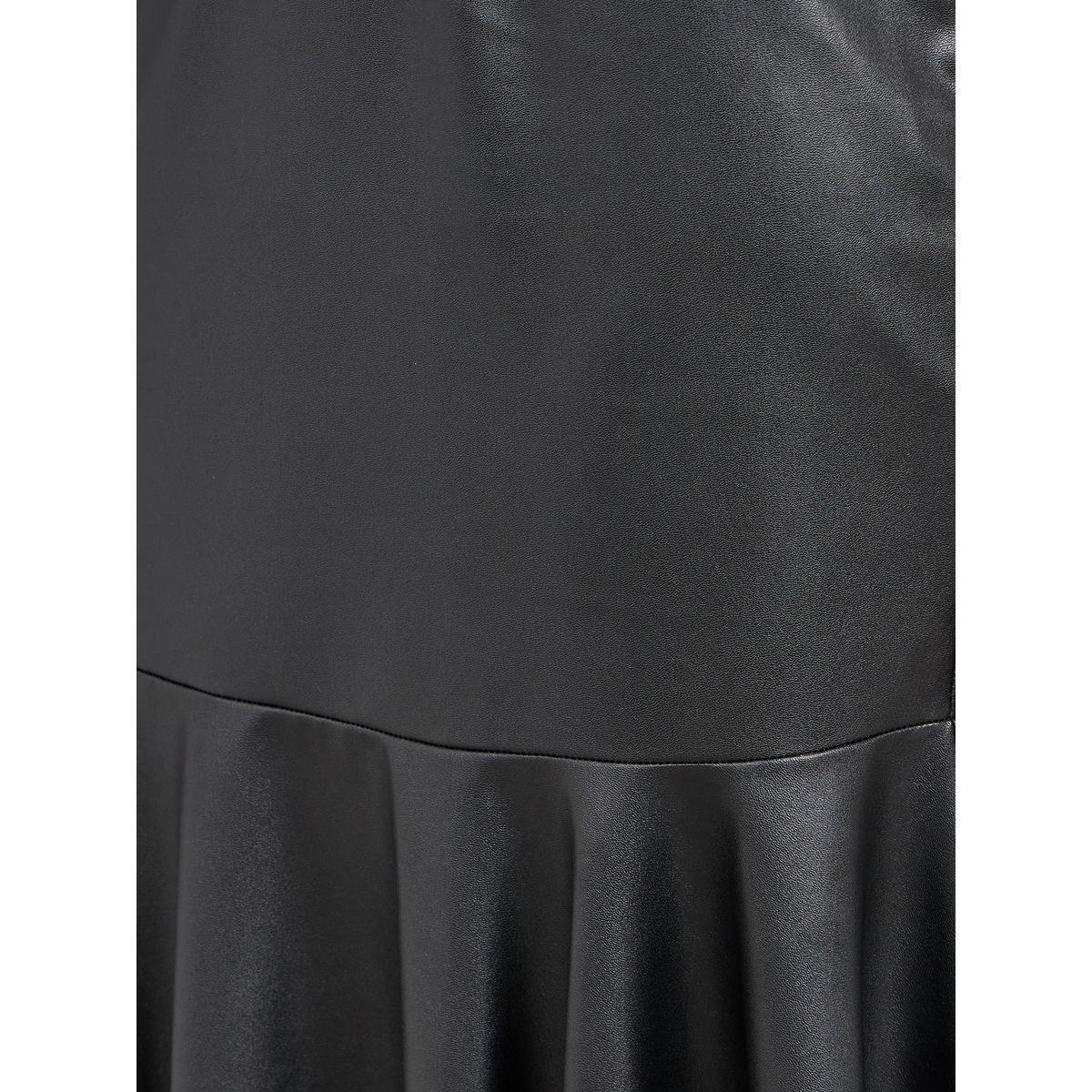 Styli Leather Look Mermaid Hem Midi Skirt-women-clothing-bottoms-skirts-image-3