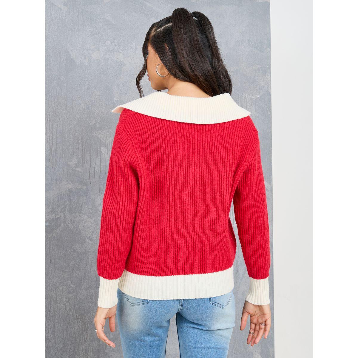 Styli Regular Fit Colorblock Ribbed Knit Sweater-women-clothing-cardigansandjumpers-jumpers-image-5